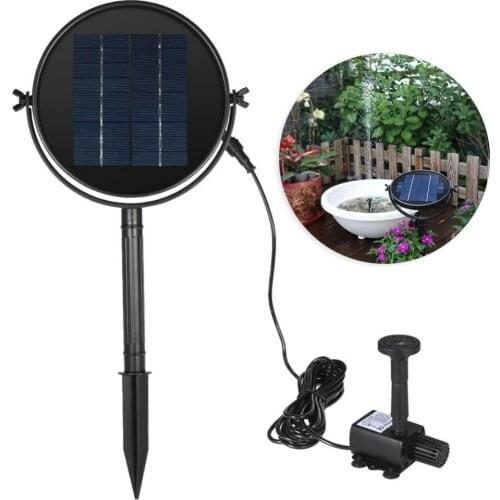 Solar Powered Fountain Bird Baths Pool Pond Brushless Water Pump Aquarium Accessories Garden Decoration Floating petals fountain