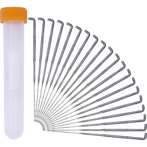 20PCS Felting Needles Artesanato Wool Felt Pocked Needles Set DIY Craft Felt Tools with Wood Handle with Bottle Needle Felt