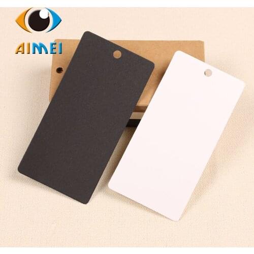 5X10Cm Kraft Paper Swing Tags Name Rectangle Paper Label For Clothing Hang Tags For Gift Regards Blank Tag Id Card Price Lists