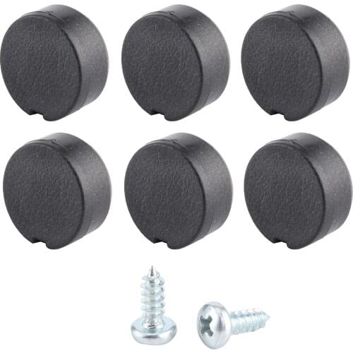 6pcs Threshold Caps Covers Black Automobile Accessory Parts 66788900 Fit For Transporter Kombi T5 T5.1 T6 Replacement Parts