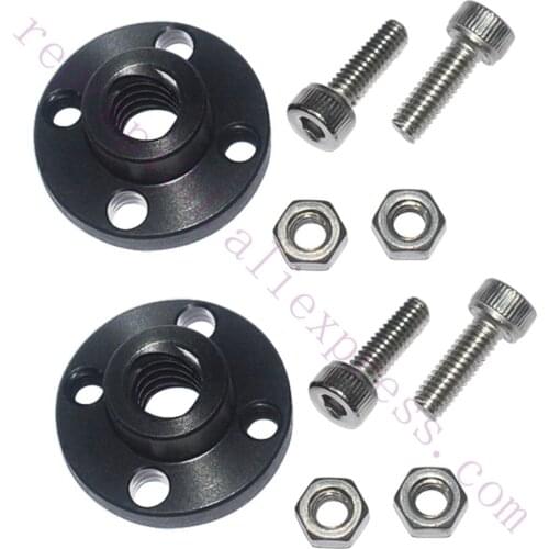 2pcs 3D printer accessories Z axis Prusa I3 MK2 MK2S MK3 trapezoidal screw POM nut Reprap Prusa i3 MK3 3D printer T8 Lead screw