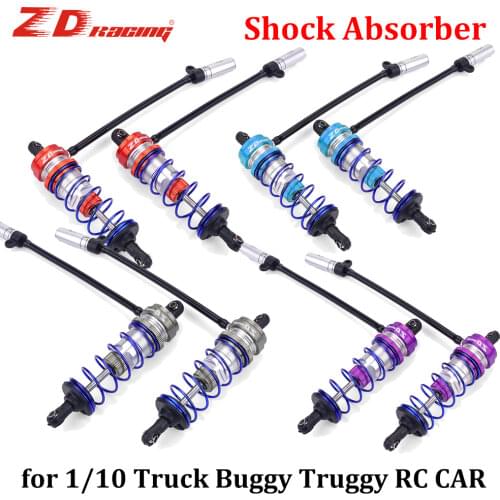 ZD Racing Shock Absorber 92mm 105mm Front&Rear Oil Adjustable Damper Suspension for 1/10 RC Car Parts Truck Buggy Truggy Traxxas