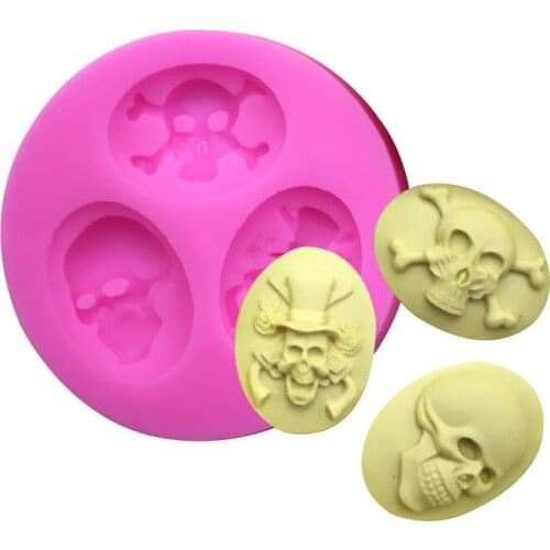 Free Shipping New Halloween Silicone Fondant baking Paste Mold DIY Cake Decorating Polymer Clay Resin Candy DIY Super Sculpey