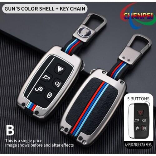 Car Key Case Cover For Land Rover Evoque Range Rover Discovery 4 Freelander 5 Range Rover Velar Car Interior Accessories