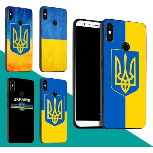 Ukraine Flag Coat of Arms Case For Xiaomi Redmi Note 9 7 8 Pro 9S 8T 9A 9C Mi Note 10 Lite A3 For POCO X3 F2 Pro