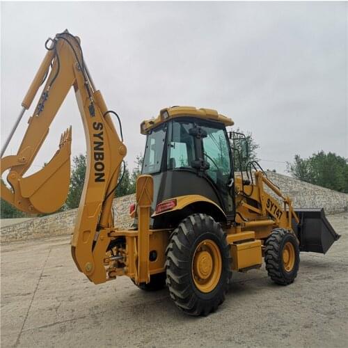 SYNBON Excavation Loading Machine Excavator Bucket Backhoe Loader SY747