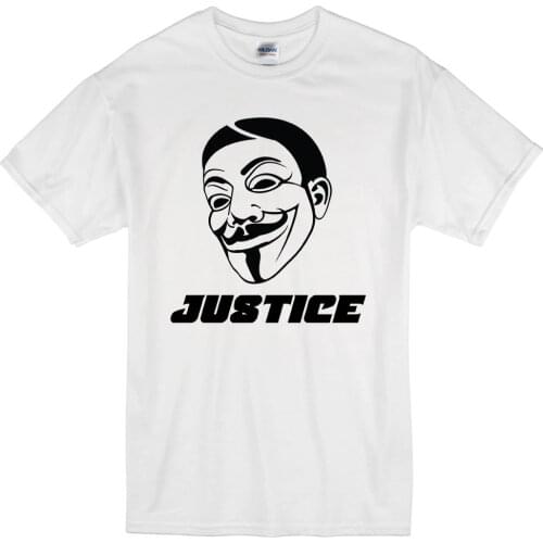 2019 Summer Fashion Hot Sale Men O-Neck T Shirt Justice Vendetta Riot Protest Establishment V T Shirt Tshirt Mens Womens Gift