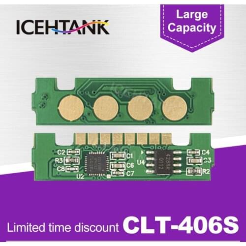 ICEHTANK Toner Chip CLT-K406S clt-406s for Samsung CLP-360 CLP-362 CLP-364 CLP-365 SL-C410W SL-C460W SL-C460FW CLX-3300 Chips