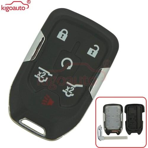 Kigoauto HYQ1AA Remote smart key fob case 5 button for Chevrolet Suburban Tahoe GMC Yukon XL 2015