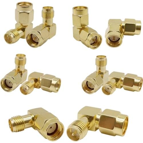2Pcs SMA RP-SMA Male Female RF Coaxial Coax SMA Adapter RP-SMA Connector SMA Male Female WiFi Antenna SMA Plug Jack RF Converter