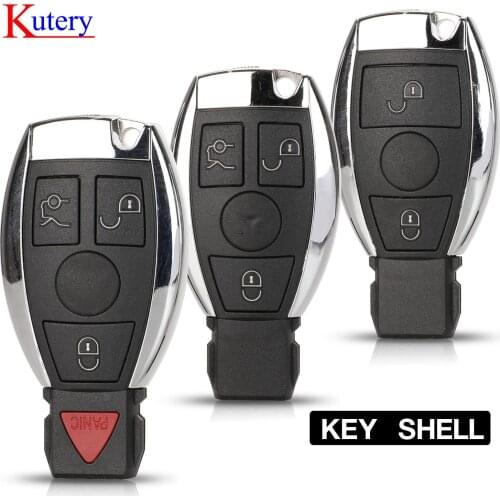Kutery 10pcs/lot Remote Car Key Shell Case 2000+ NEC BGA For Mercedes For Benz A B C E Class W203 204 205 210 211 212 221