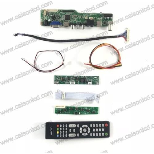 M6-V5.1 LCD TV controller board support VGA AUDIO AV USB TV for 19.5 inch 1600x900 lcd panel LM195WX1-SLA1 LM195WX1-SLC1