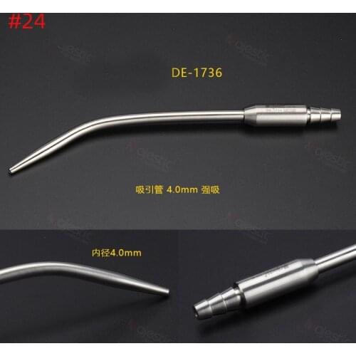 Metal strong suction saliva tube Pure titanium oral implantation controllable suction tube fore-and-aft bend instrument dentistr