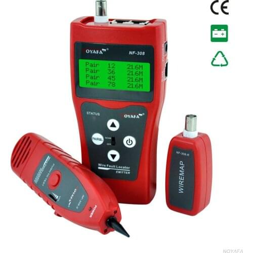 Multipurpose Network Cable Tester Tracker Wire Locator RJ45 BNC RJ11 telephone line continuity