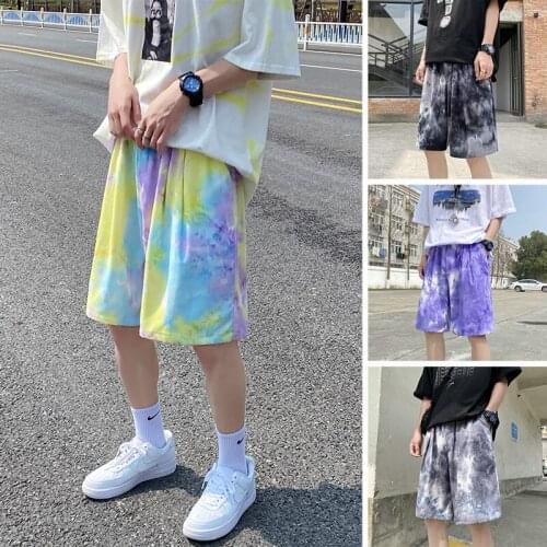 Men Shorts Beach Board Shorts Fashion Tie-dye Camouflage Pants Newest Summer Casual Short Pants Male Beach Sweatpants pants