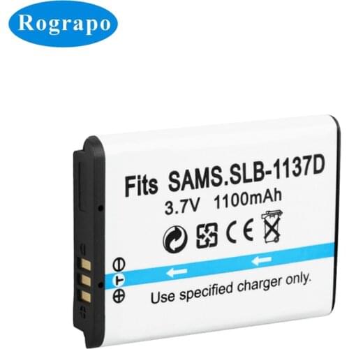 New 1100mAh SLB-1137D SLB 1137D Camera Battery For SAMSUNG TL34HD NV106HD i85 i100 NV103 NV30 NV11 L74 Wide