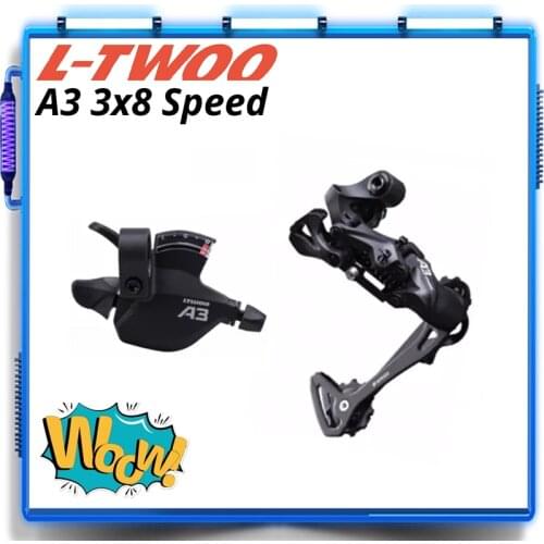 LTWOO A3 1X8 8 Speed Derailleurs Trigger Groupset 8s 8v SL-A3 Shifter Lever Rear Derailleur Switches Compatible SRAM and SHIMANO