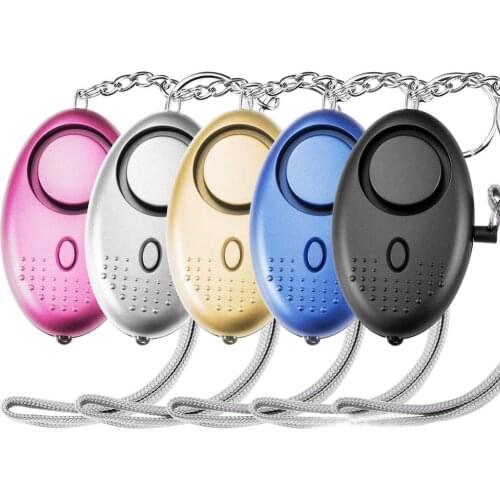 Portable Emergency Self Defense Alarm 130dB Safe Personal Alarm Self-defense Keychain Emergency Attack Anti-rape With LED Light