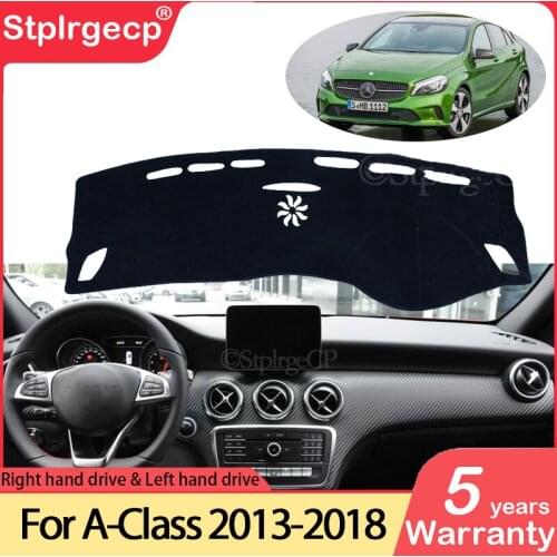 For Mercedes Benz A-Class W176 Anti-Slip Mat Dashboard Cover Pad Sunshade Dashmat Carpet Accessories A-Klasse A160 A180 2013-18