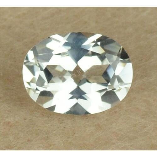Size 5A 2x3~15x20mm Oval shape Brilliant Cut 12# white Stone Synthetic Corundum Gems Stone For jewelry Wholesale