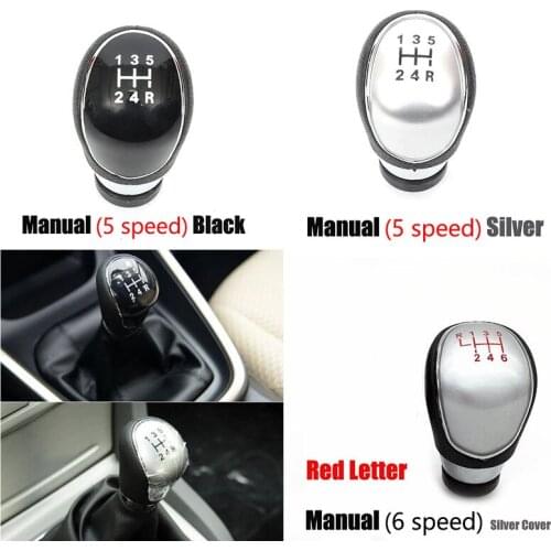 5/6 Speed Gear Shift Knob Lever Shifter Head For Ford Mondeo MK4 Focus MK2 MK3 C-Max S-Max I II Kuga Galaxy MK2 MK3 2007-2015