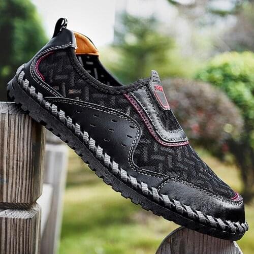 Summer Mens sandals Breathable High Quality Beach sandals Slippers Shoes Men Shoes Lace-up Outdoor Male Shoes