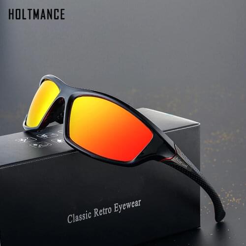 HOLTMANCE Unisex 100% UV400 Polarised Driving Sun Glasses For Men Polarized Stylish Sunglasses Male Goggle Eyewears