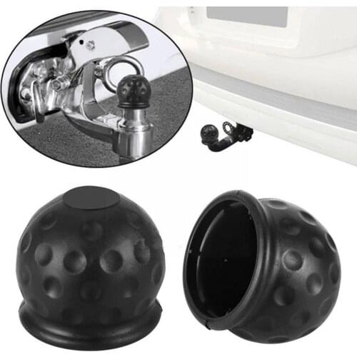 Universal 50mm Tow Bar Ball Cover Cap Ball Hood For Trailer Acid Car Tool Resistance Protect Accessories Alkali Tow Strap Sparco