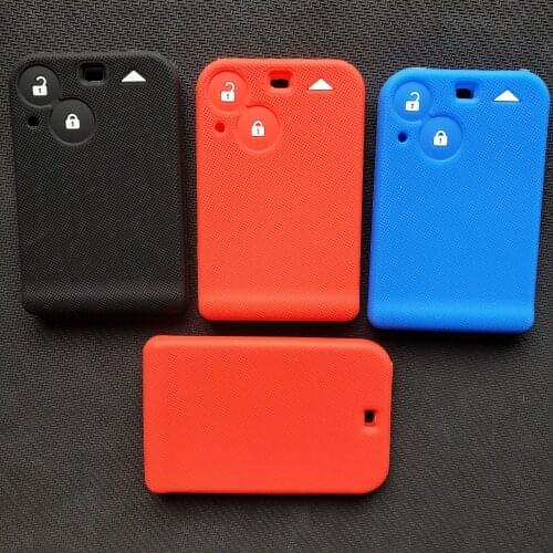 Car Styling Protective Silicone Cover Case For Renault Laguna Espace Card 2 Button Smart KeyCard Remote Shell