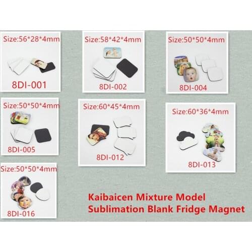 Factory Price Sublimation Blank Fridge Magnet 7 Shapes Refrigerator Magnets Kids gift Home Decoration Heat transfer printing