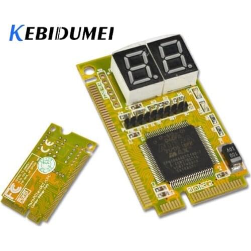 Kebidumei 3 in 1 Mini PCI-E Express/PCI/LPC Tester Diagnostics Combo Debug Card Adapter for Notebook Laptop Computer