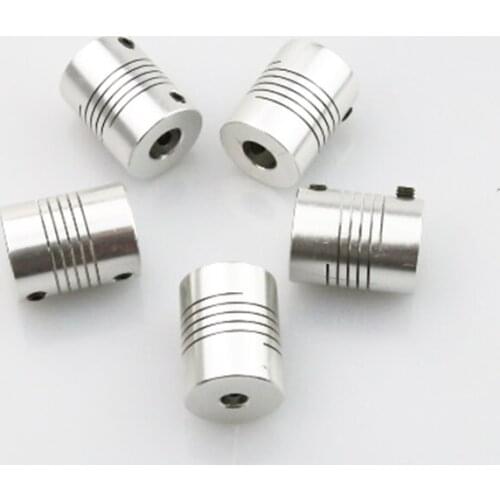 Anet 2/5pcs 5*8*25mm Aluminum CNC Motor Jaw Shaft Flexible D19L25 5mm to 8mm stepper motor shaft couplerfor 3d printer diy parts