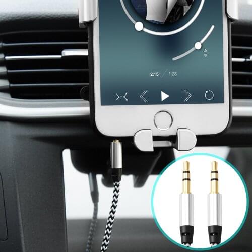 Audio Cable Male To Male Nylon AUX 3.5MM For Lexus rx350 rx gs is250 gs300 rx300 nx rx330 gx470 lx470