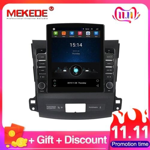 Tesla 9.7inch Screen Car Radio Gps Multimedia Player for Mitsubishi Outlander Xl 2 Android Car Navigation Radio Audio Player