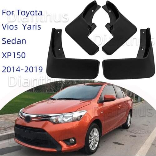 For Toyota Vios Yaris Sedan XP150 150 2014-2019 2015 2016 2017 2018 Car Mudguard Anti-splash Front Rear Fender Accessories