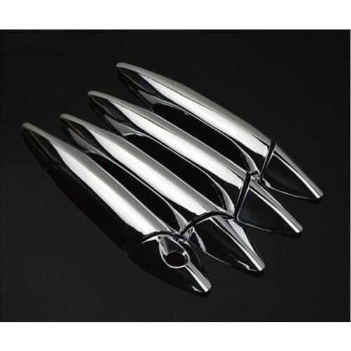 FOR 2011 2012 2013 2014 2015 HYUNDAI ELANTRA CHROME SIDE DOOR HANDLE BAR COVER CATCH TRIM MOLDING CAP MOULDING
