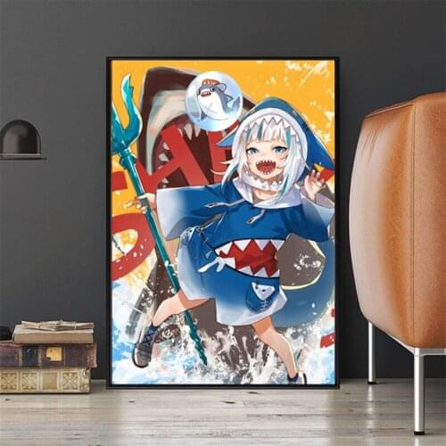 HD Prints Japanese Anime Pictures Home Decor Sakura Miko Hololive Paintings Canvas Modular Poster For Bedroom Wall Art