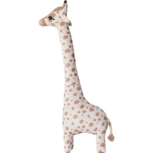 67CM Big Size Cute Large Simulation Giraffe Doll Plush Toy Sleeping Pillow Can Stand Room Decoration Birthday Gift For Children