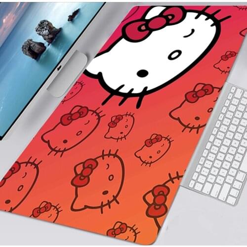 Small Mousepad Cute Kawaii Hellos Cat Kitties Gaming Accessories Mouse Mat Free Shipping Mouse Pad Gamer Mausepad Deskmat 60x30