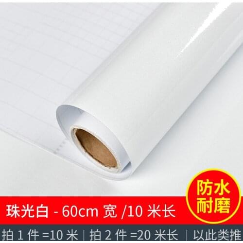 Wallpaper 10 meters marble kitchen waterproof and oil-proof wallpaper household cabinet stove with cabinet countertop background