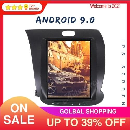 Tesla Style Android 9 Multimedia Player Car Navigation Fo KIA CERATO K3 FORTE 2013-2017 Stereo Head Unit Auto Radio Carplay DSP