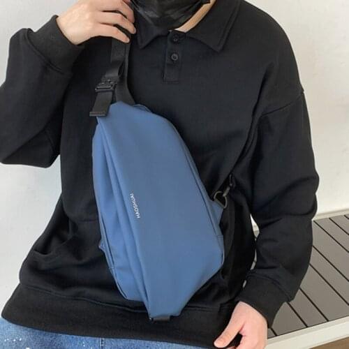 2021 Men Chest Bag Nylon Waist Bag Travel Purse Phone Pouch Pocket Fashion Travel Crossbody Shoulder Bags Men Belt Bum Bag