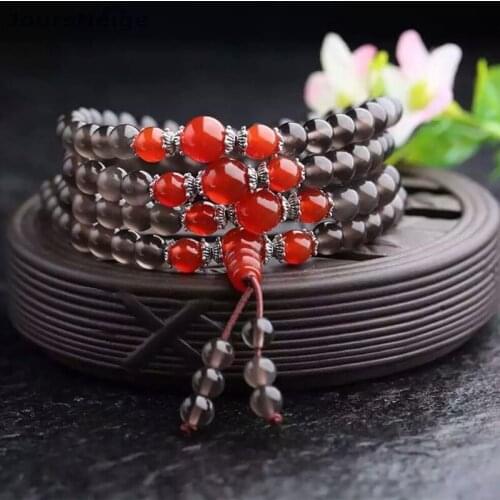 Wholesale Ice Natural Obsidian Stone Bracelets Red Crystal Beads Necklace Lucky for Women Men Crystal Energy Bracelet Jewelry