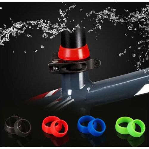 Waterproof Mountain Bike Seat Post Dust Rubber Ring Dustproof Cover Cycling Silicone Bicycle Seatpost Protective Accessories