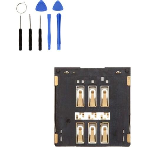SIM Card Connector sim Socket Holder SIM Card Slot Socket Repair Kit Gift FOR IPhone 5G