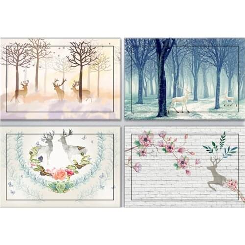 Nordic Deer Meter Box Switch Box Distribution Stickers Decorative Stickers Set Line Information Box Fire Hydrant Cover Film