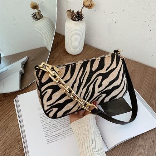 Retro Pattern Baguette Bag Women Fashion PU Leather Armpit Bag French Shoulder Bag Luxury Design Handbag Lady Purse