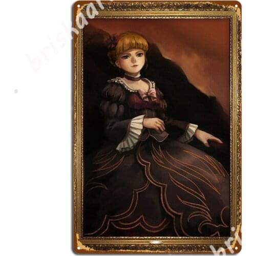 Umineko When They Cry-Beatrice Portrait Metal Signs Club Bar Mural Painting Wall Mural Classic Tin sign Posters