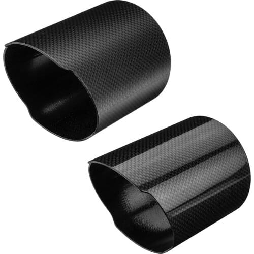 76mm/89mm/114mm Universal Exhaust Pipe Carbon Fiber Cover Exhaust Muffler Pipe Carbon Fiber Case Exhaust Tip Housing