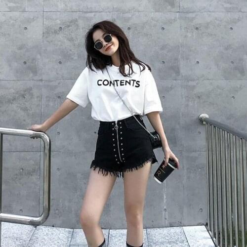 High Street Womens Summer Embroidered Flares Denim Shorts Fashion Casual High Waist Zipper Fly Tassel Loose Wide Leg Hot Shorts